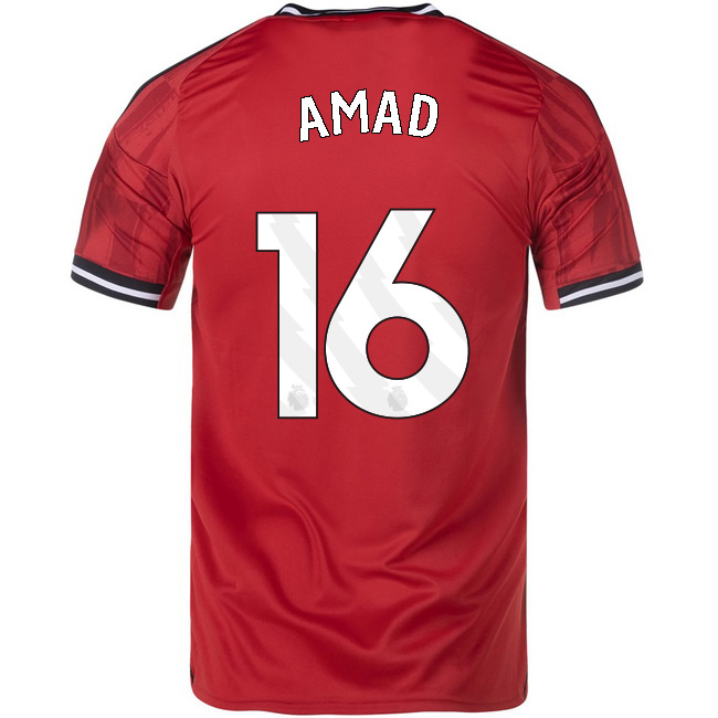 2025/26 Amad Diallo #16 Home Men's Soccer Jersey