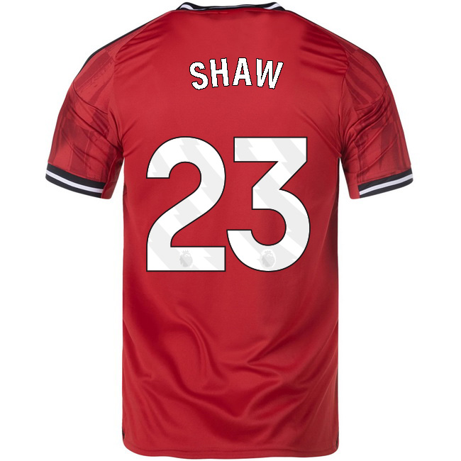 2025/26 Luke Shaw #23 Home Men's Soccer Jersey