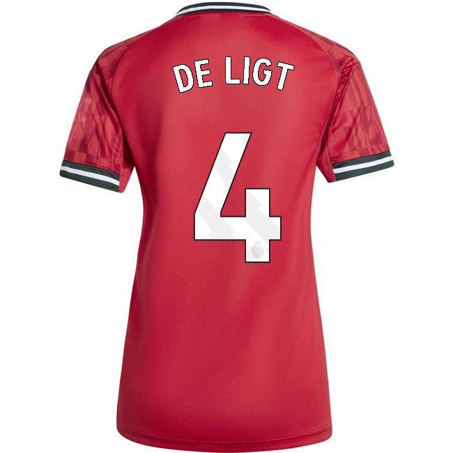 2025/26 Matthijs de Ligt #4 Home Women's Soccer Jersey