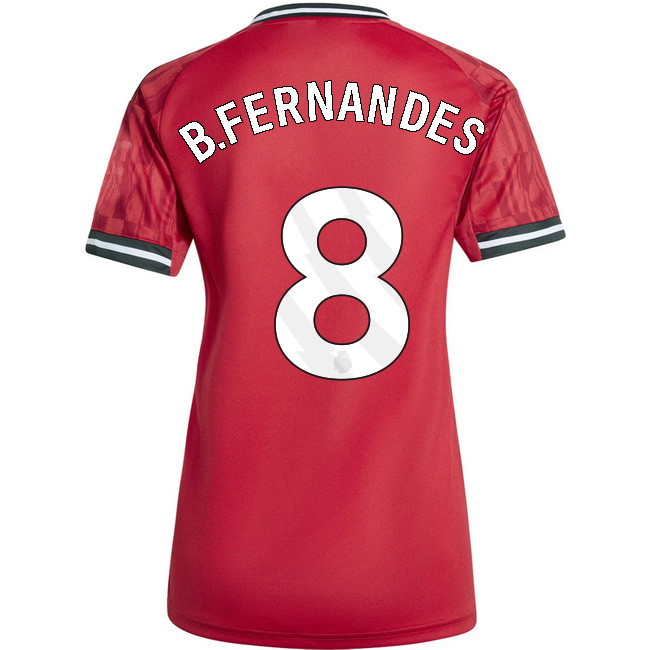 2025/26 Bruno Fernandes #8 Home Women's Soccer Jersey