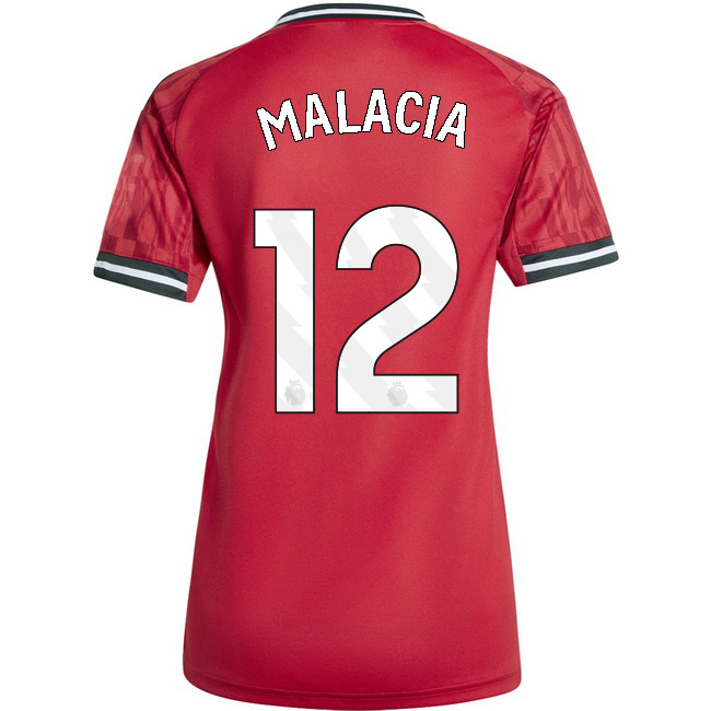 2025/26 Tyrell Malacia #12 Home Women's Soccer Jersey