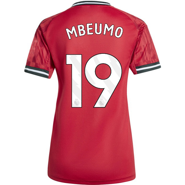 2025/26 Bryan Mbeumo #19 Home Women's Soccer Jersey