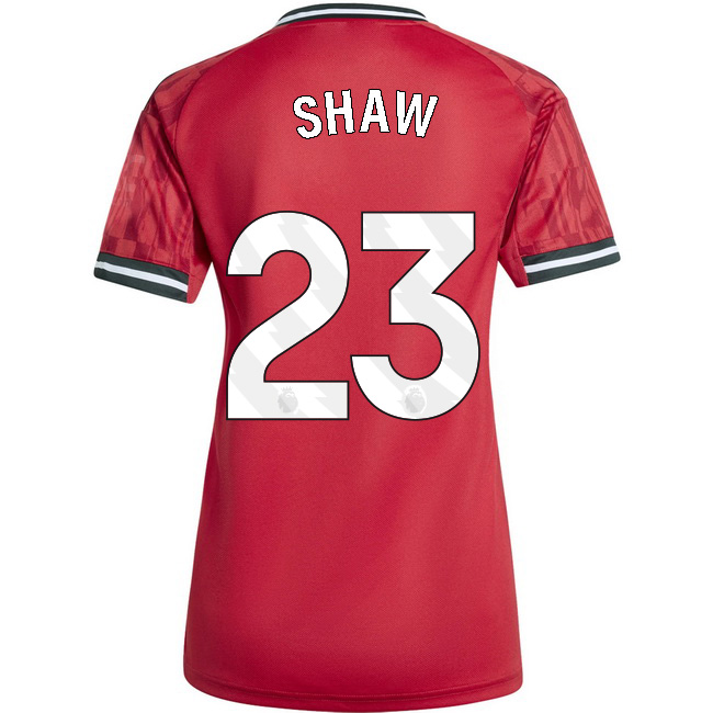 2025/26 Luke Shaw #23 Home Women's Soccer Jersey