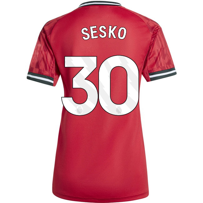 2025/26 Benjamin Sesko #30 Home Women's Soccer Jersey