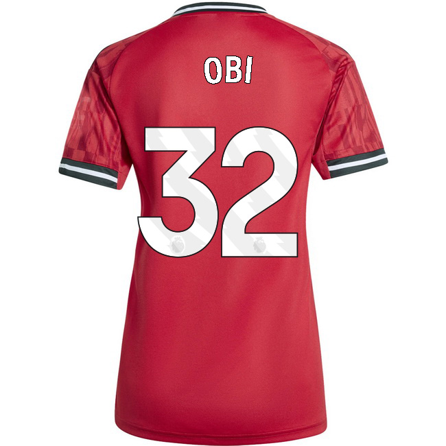 2025/26 Chido Obi #32 Home Women's Soccer Jersey