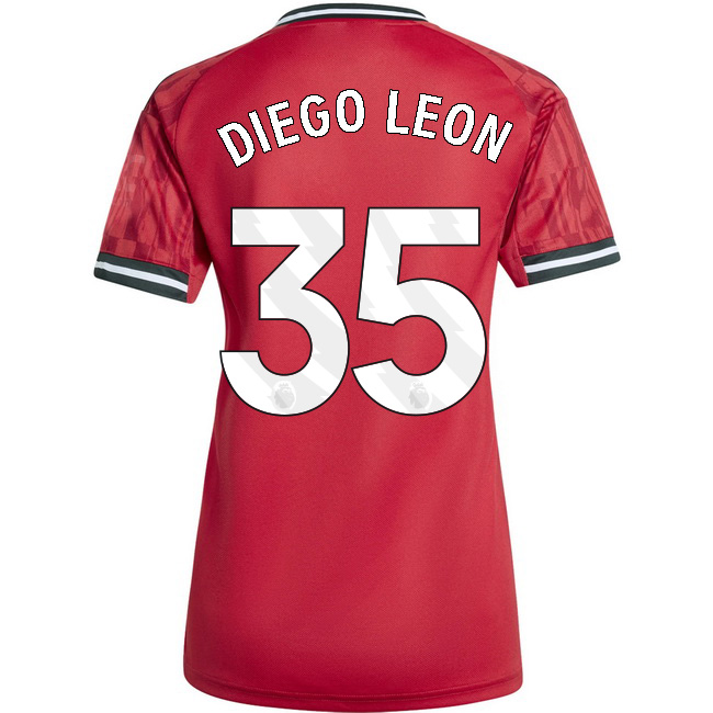 2025/26 Diego Leon #35 Home Women's Soccer Jersey