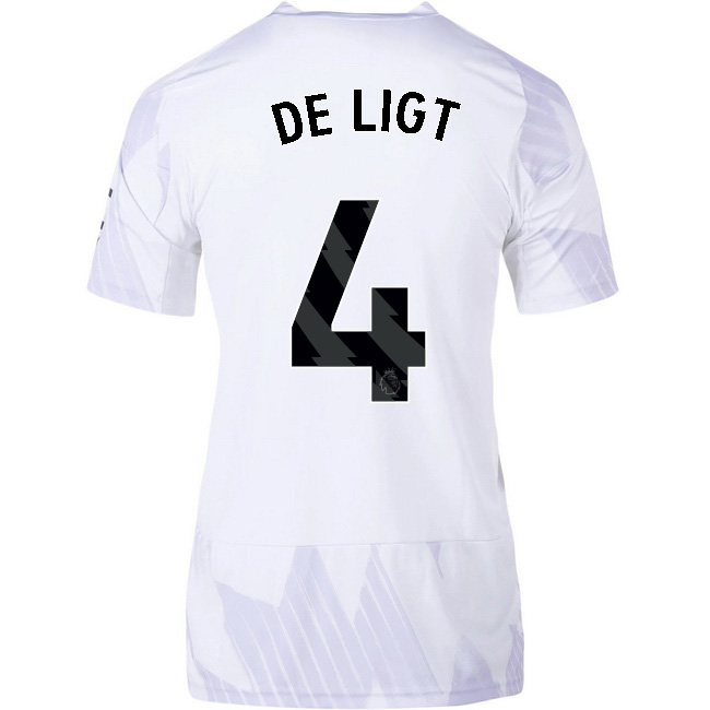 2025/26 Matthijs de Ligt #4 Away Women's Soccer Jersey
