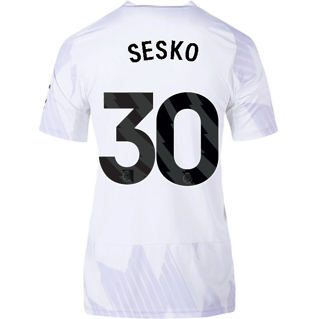 2025/26 Benjamin Sesko #30 Away Women's Soccer Jersey