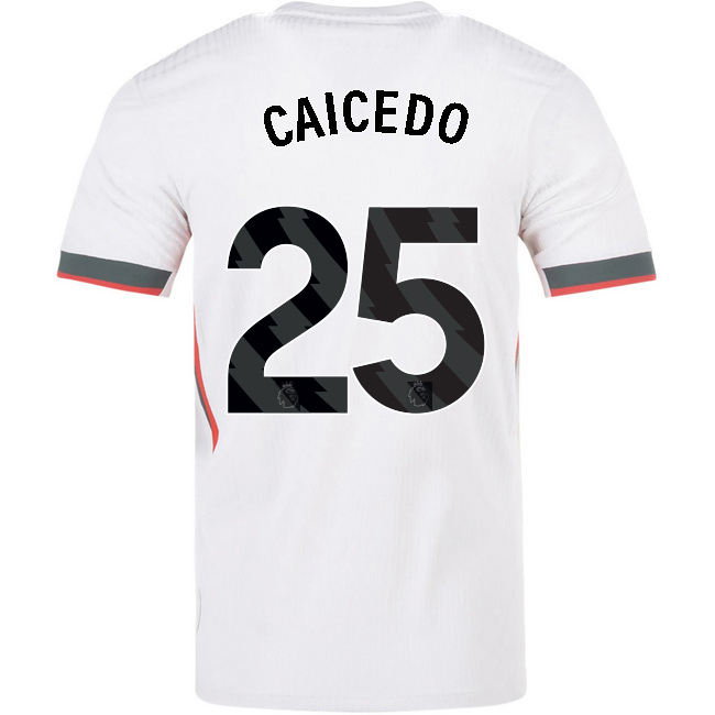 2025/26 Moises Caicedo #25 Away Men's Soccer Jersey