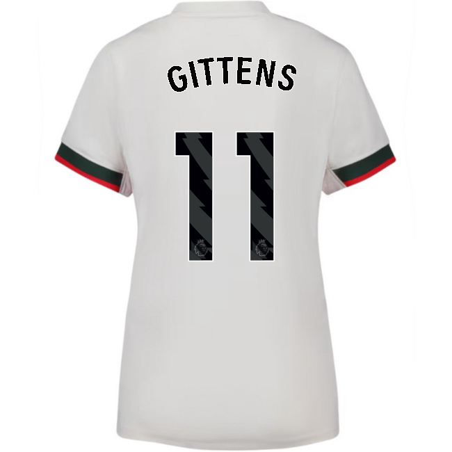 2025/26 Jamie Gittens #11 Away Women's Soccer Jersey
