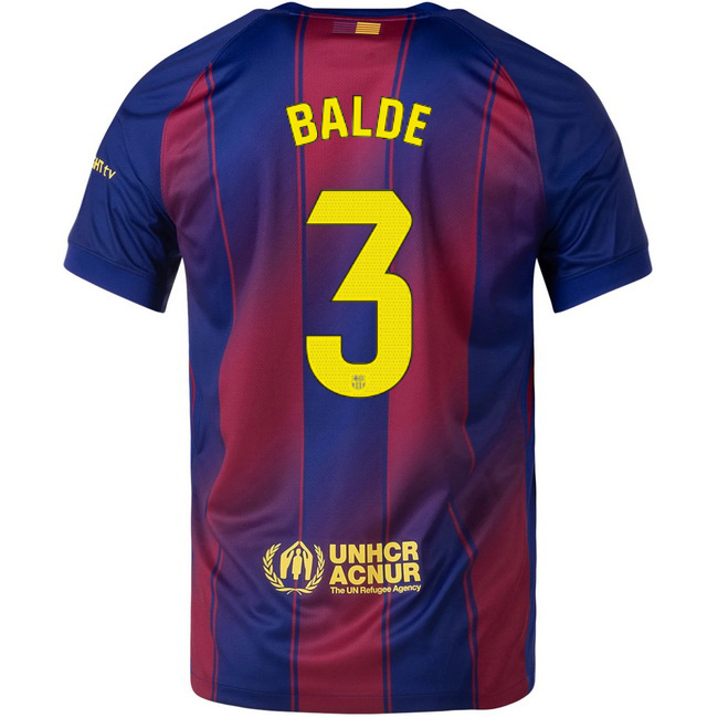 2025/26 Alejandro Balde #3 Home Men's Soccer Jersey