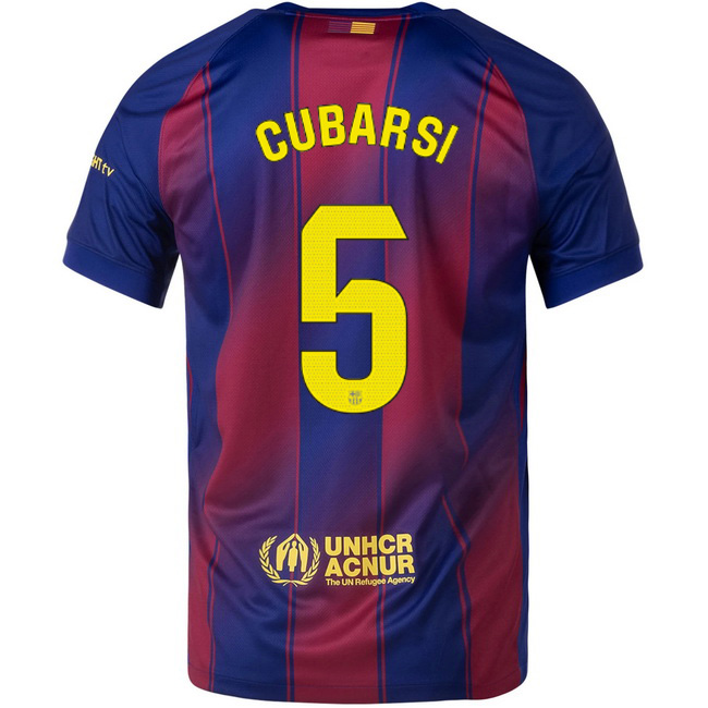 2025/26 Pau Cubarsi #5 Home Men's Soccer Jersey