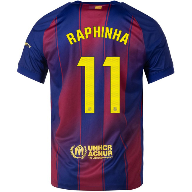 2025/26 Raphinha #11 Home Men's Soccer Jersey