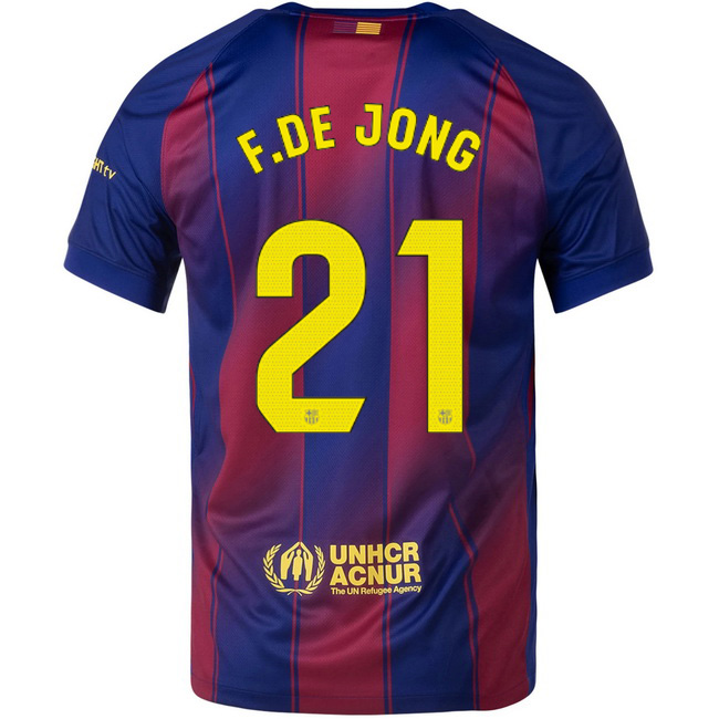 2025/26 Frenkie de Jong #21 Home Men's Soccer Jersey