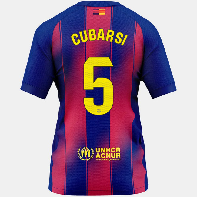 2025/26 Pau Cubarsi #5 Home Women's Soccer Jersey
