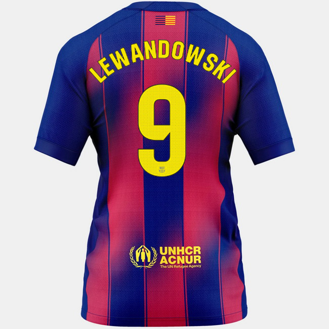 2025/26 Robert Lewandowski #9 Home Women's Soccer Jersey