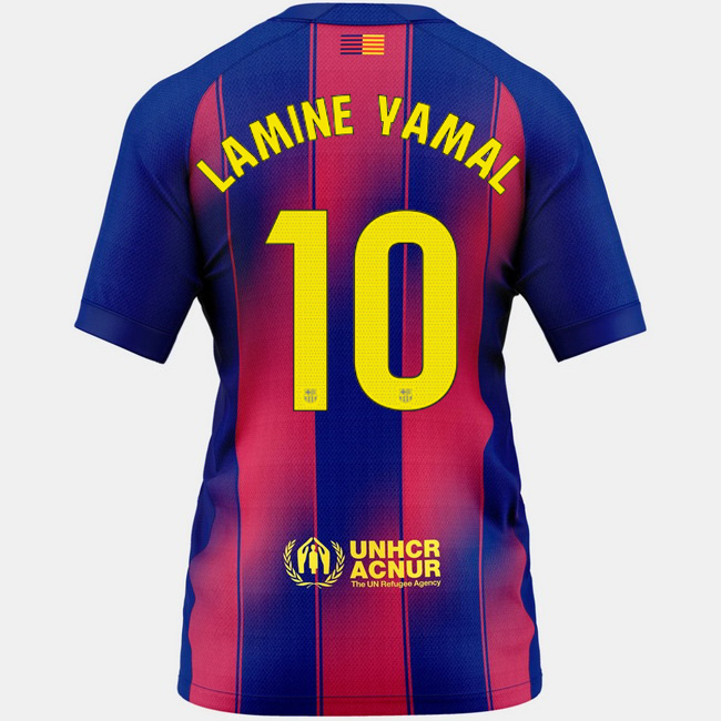 2025/26 Lamine Yamal #10 Home Women's Soccer Jersey