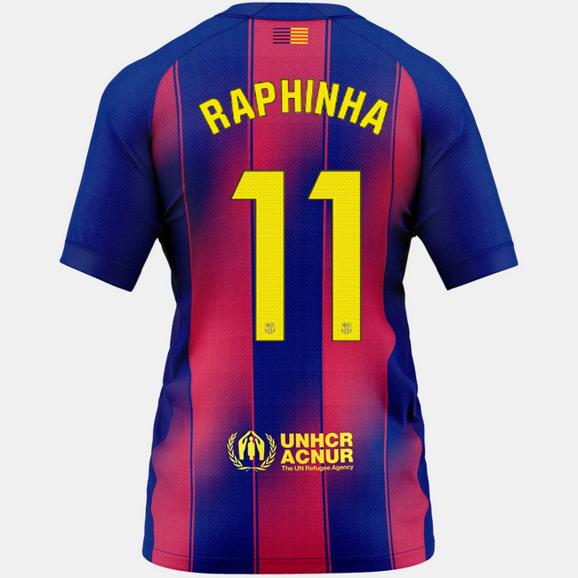 2025/26 Raphinha #11 Home Women's Soccer Jersey