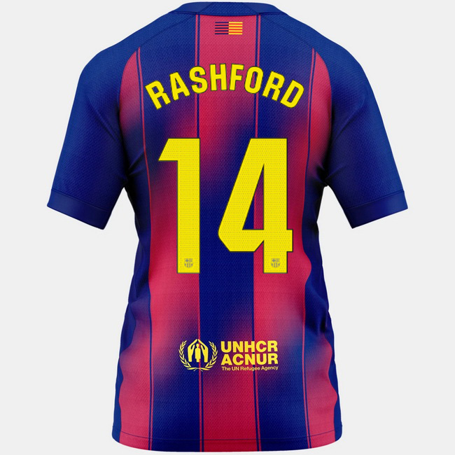 2025/26 Marcus Rashford #14 Home Women's Soccer Jersey