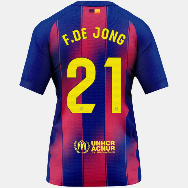 2025/26 Frenkie de Jong #21 Home Women's Soccer Jersey