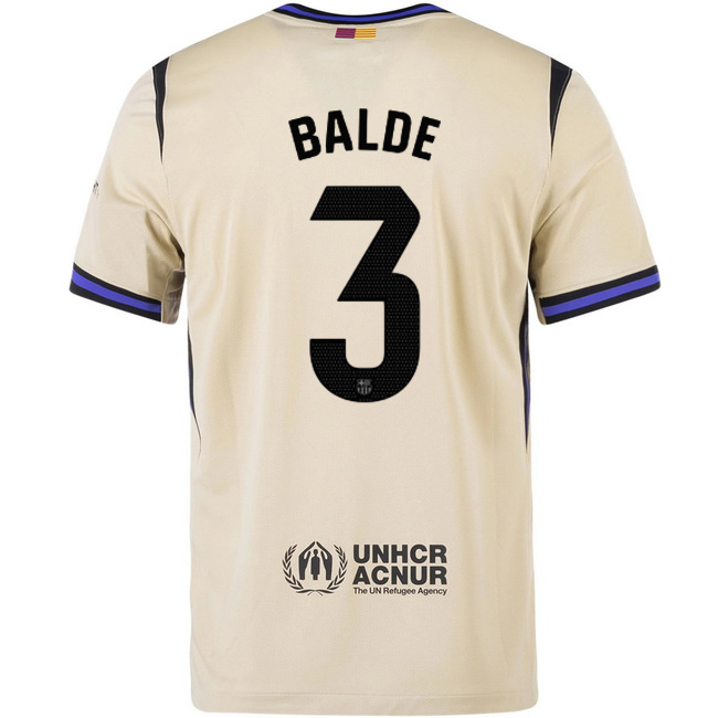 2025/26 Alejandro Balde #3 Away Men's Soccer Jersey