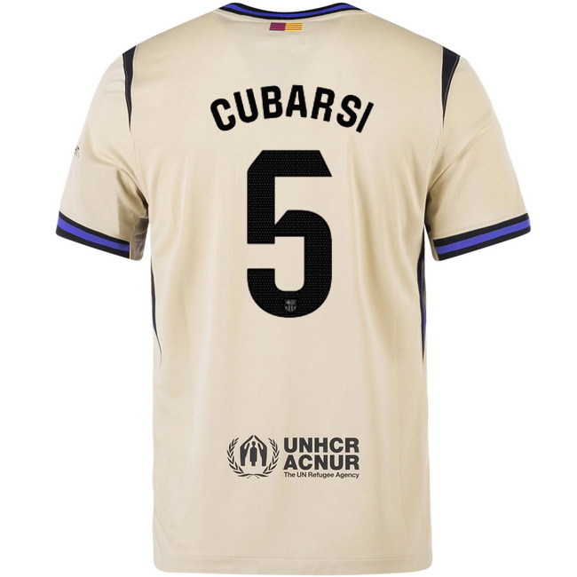 2025/26 Pau Cubarsi #5 Away Men's Soccer Jersey