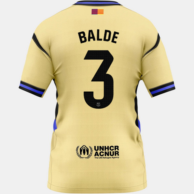 2025/26 Alejandro Balde #3 Away Women's Soccer Jersey