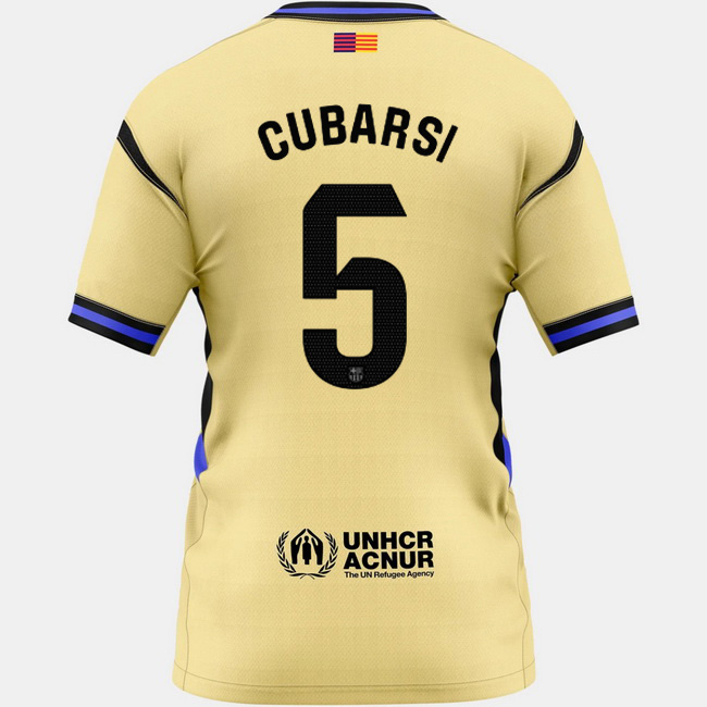 2025/26 Pau Cubarsi #5 Away Women's Soccer Jersey