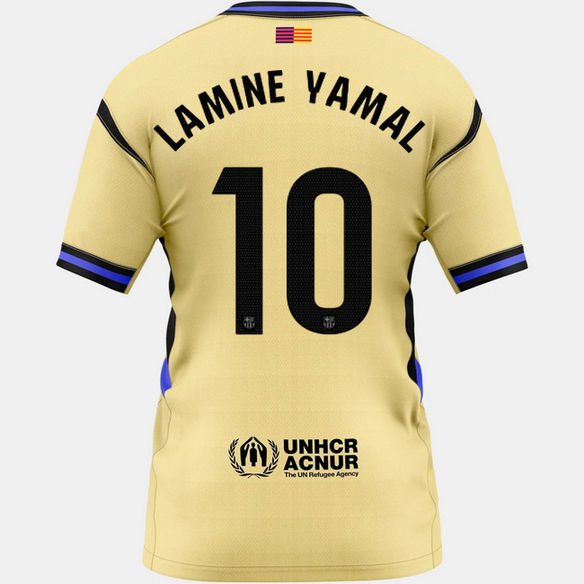 2025/26 Lamine Yamal #10 Away Women's Soccer Jersey