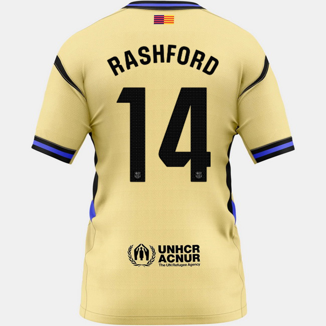 2025/26 Marcus Rashford #14 Away Women's Soccer Jersey