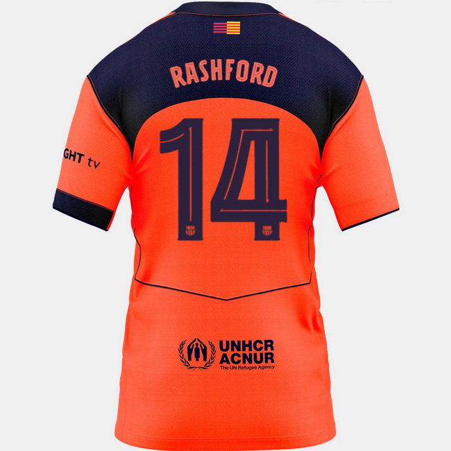 2025/26 Marcus Rashford #14 Third Women's Soccer Jersey