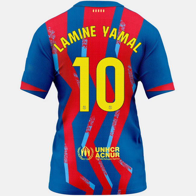 2025/26 Lamine Yamal #10 Fourth Women's Soccer Jersey