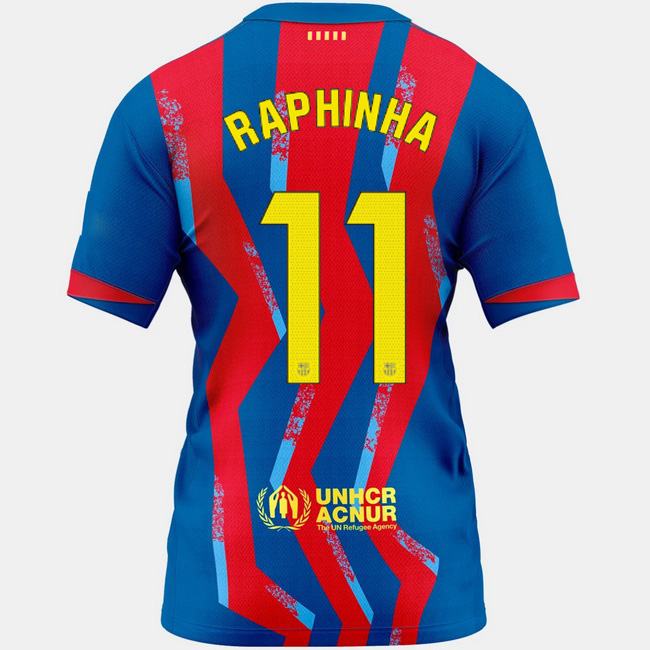 2025/26 Raphinha #11 Fourth Women's Soccer Jersey