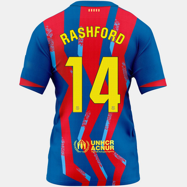 2025/26 Marcus Rashford #14 Fourth Women's Soccer Jersey