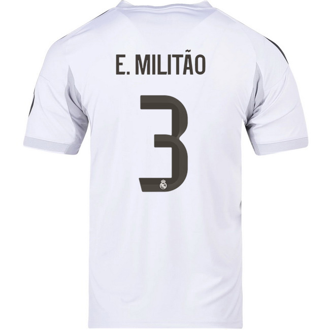 2025/26 Eder Militao #3 Home Men's Soccer Jersey