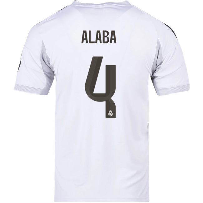 2025/26 David Alaba #4 Home Men's Soccer Jersey