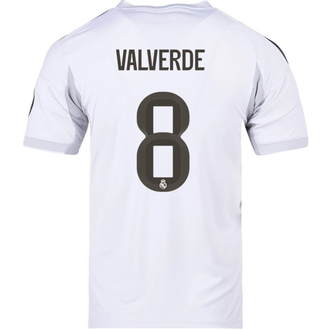 2025/26 Federico Valverde #8 Home Men's Soccer Jersey