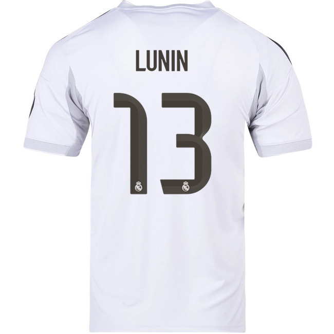 2025/26 Andriy Lunin #13 Home Men's Soccer Jersey