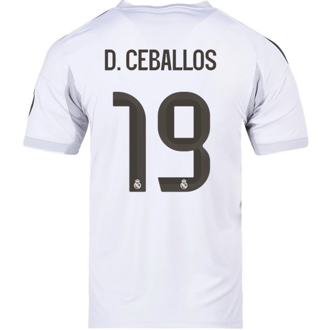 2025/26 Dani Ceballos #19 Home Men's Soccer Jersey