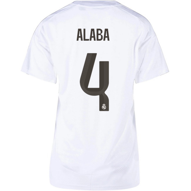 2025/26 David Alaba #4 Home Women's Soccer Jersey