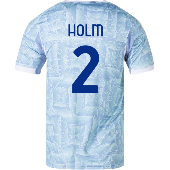 2025/26 Emil Holm #2 Away Men's Soccer Jersey