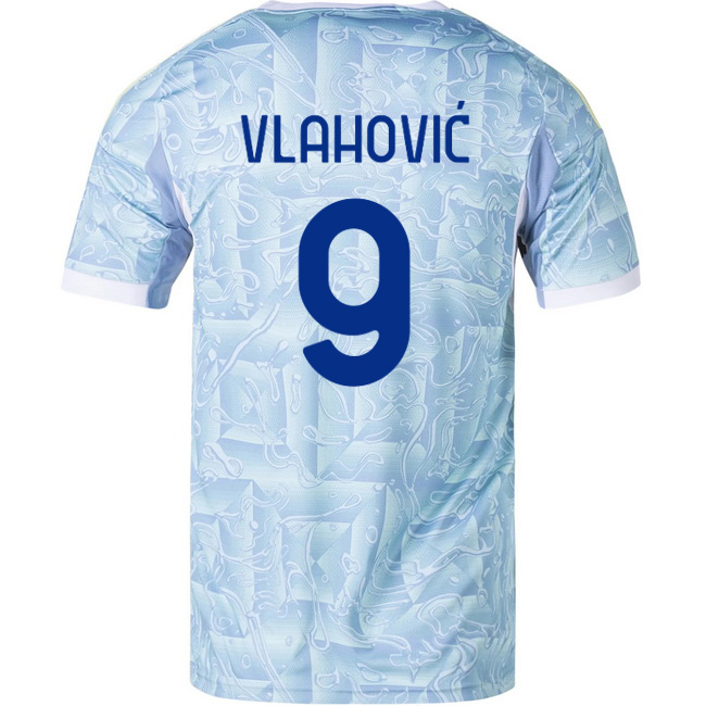 2025/26 Dusan Vlahovic #9 Away Men's Soccer Jersey