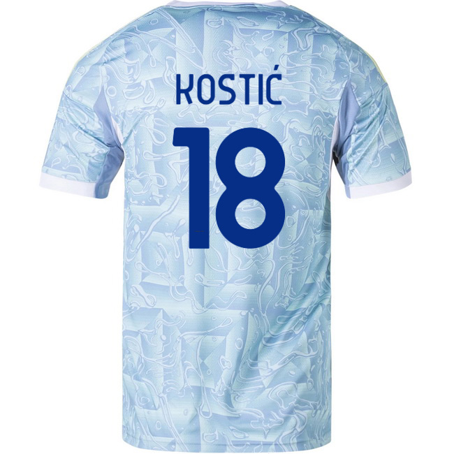2025/26 Filip Kostic #18 Away Men's Soccer Jersey