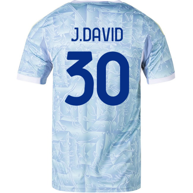2025/26 Jonathan David #30 Away Men's Soccer Jersey