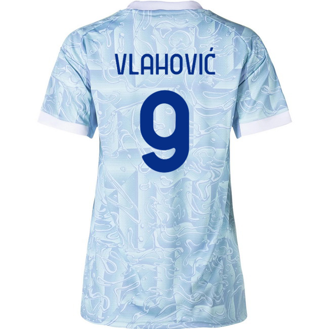 2025/26 Dusan Vlahovic #9 Away Women's Soccer Jersey