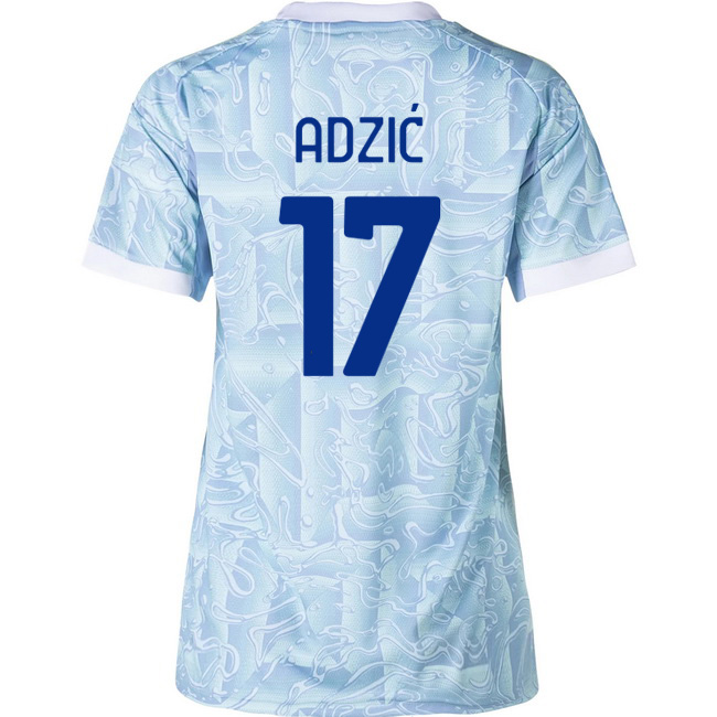 2025/26 Vasilije Adzic #17 Away Women's Soccer Jersey