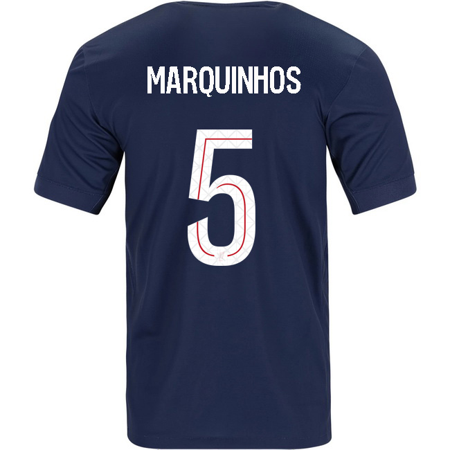 2025/26 Marquinhos #5 Home Men's Soccer Jersey