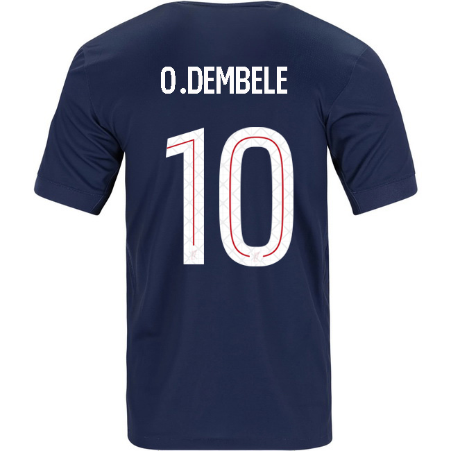 2025/26 Ousmane Dembele #10 Home Men's Soccer Jersey