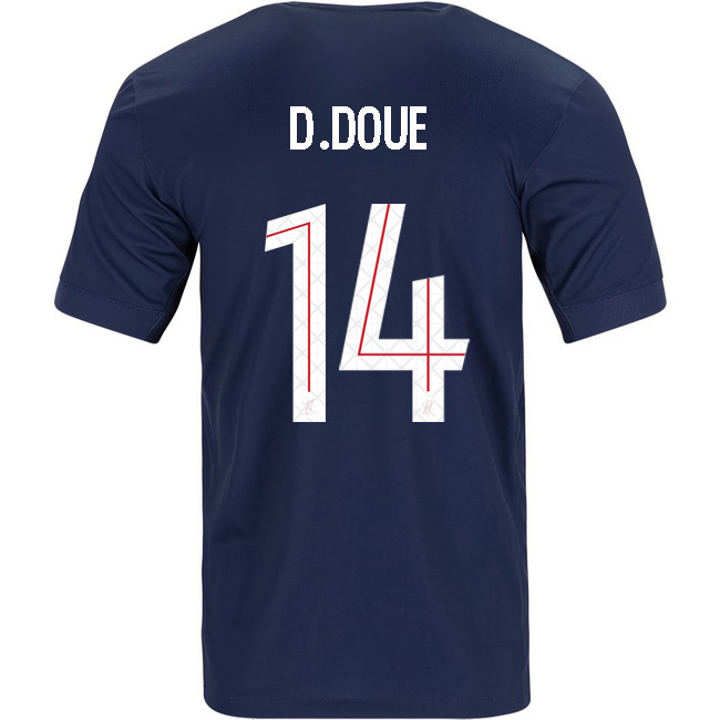 2025/26 Desire Doue #14 Home Men's Soccer Jersey