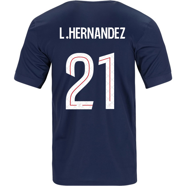 2025/26 Lucas Hernandez #21 Home Men's Soccer Jersey